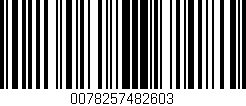 Código de barras (EAN, GTIN, SKU, ISBN): '0078257482603'