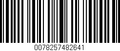 Código de barras (EAN, GTIN, SKU, ISBN): '0078257482641'