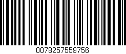 Código de barras (EAN, GTIN, SKU, ISBN): '0078257559756'