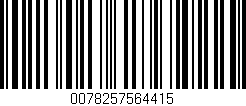 Código de barras (EAN, GTIN, SKU, ISBN): '0078257564415'