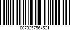 Código de barras (EAN, GTIN, SKU, ISBN): '0078257564521'