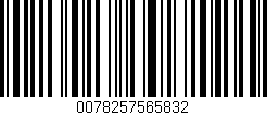 Código de barras (EAN, GTIN, SKU, ISBN): '0078257565832'