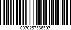 Código de barras (EAN, GTIN, SKU, ISBN): '0078257566587'
