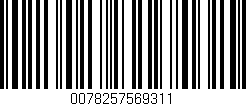 Código de barras (EAN, GTIN, SKU, ISBN): '0078257569311'