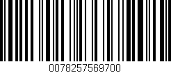 Código de barras (EAN, GTIN, SKU, ISBN): '0078257569700'