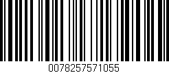 Código de barras (EAN, GTIN, SKU, ISBN): '0078257571055'