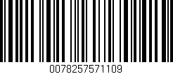 Código de barras (EAN, GTIN, SKU, ISBN): '0078257571109'