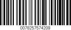 Código de barras (EAN, GTIN, SKU, ISBN): '0078257574209'