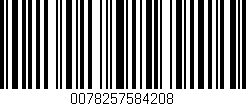 Código de barras (EAN, GTIN, SKU, ISBN): '0078257584208'