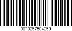 Código de barras (EAN, GTIN, SKU, ISBN): '0078257584253'
