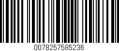 Código de barras (EAN, GTIN, SKU, ISBN): '0078257585236'