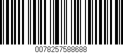 Código de barras (EAN, GTIN, SKU, ISBN): '0078257588688'