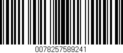 Código de barras (EAN, GTIN, SKU, ISBN): '0078257589241'
