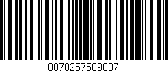 Código de barras (EAN, GTIN, SKU, ISBN): '0078257589807'