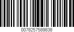 Código de barras (EAN, GTIN, SKU, ISBN): '0078257589838'