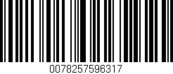 Código de barras (EAN, GTIN, SKU, ISBN): '0078257596317'