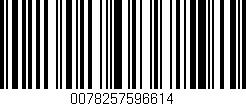 Código de barras (EAN, GTIN, SKU, ISBN): '0078257596614'