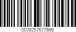 Código de barras (EAN, GTIN, SKU, ISBN): '0078257677689'