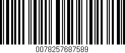 Código de barras (EAN, GTIN, SKU, ISBN): '0078257687589'