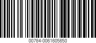 Código de barras (EAN, GTIN, SKU, ISBN): '00784-0061605650'