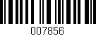 Código de barras (EAN, GTIN, SKU, ISBN): '007856'
