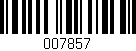 Código de barras (EAN, GTIN, SKU, ISBN): '007857'