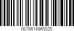 Código de barras (EAN, GTIN, SKU, ISBN): '0078616965525'