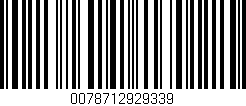 Código de barras (EAN, GTIN, SKU, ISBN): '0078712929339'