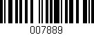 Código de barras (EAN, GTIN, SKU, ISBN): '007889'