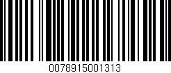 Código de barras (EAN, GTIN, SKU, ISBN): '0078915001313'