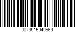 Código de barras (EAN, GTIN, SKU, ISBN): '0078915049568'