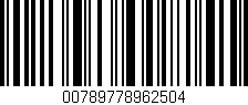 Código de barras (EAN, GTIN, SKU, ISBN): '00789778962504'