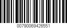 Código de barras (EAN, GTIN, SKU, ISBN): '00790069426551'