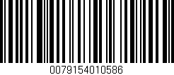 Código de barras (EAN, GTIN, SKU, ISBN): '0079154010586'