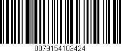 Código de barras (EAN, GTIN, SKU, ISBN): '0079154103424'