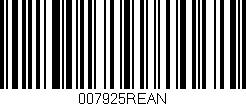 Código de barras (EAN, GTIN, SKU, ISBN): '007925REAN'