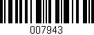 Código de barras (EAN, GTIN, SKU, ISBN): '007943'