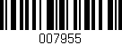 Código de barras (EAN, GTIN, SKU, ISBN): '007955'