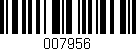 Código de barras (EAN, GTIN, SKU, ISBN): '007956'