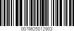 Código de barras (EAN, GTIN, SKU, ISBN): '0079625012903'