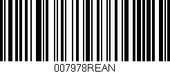 Código de barras (EAN, GTIN, SKU, ISBN): '007978REAN'