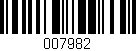 Código de barras (EAN, GTIN, SKU, ISBN): '007982'