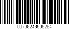 Código de barras (EAN, GTIN, SKU, ISBN): '00798248909284'
