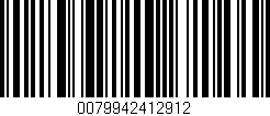 Código de barras (EAN, GTIN, SKU, ISBN): '0079942412912'