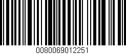 Código de barras (EAN, GTIN, SKU, ISBN): '0080069012251'