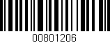 Código de barras (EAN, GTIN, SKU, ISBN): '00801206'