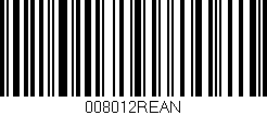 Código de barras (EAN, GTIN, SKU, ISBN): '008012REAN'