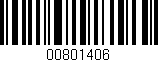 Código de barras (EAN, GTIN, SKU, ISBN): '00801406'