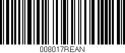 Código de barras (EAN, GTIN, SKU, ISBN): '008017REAN'