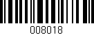 Código de barras (EAN, GTIN, SKU, ISBN): '008018'
